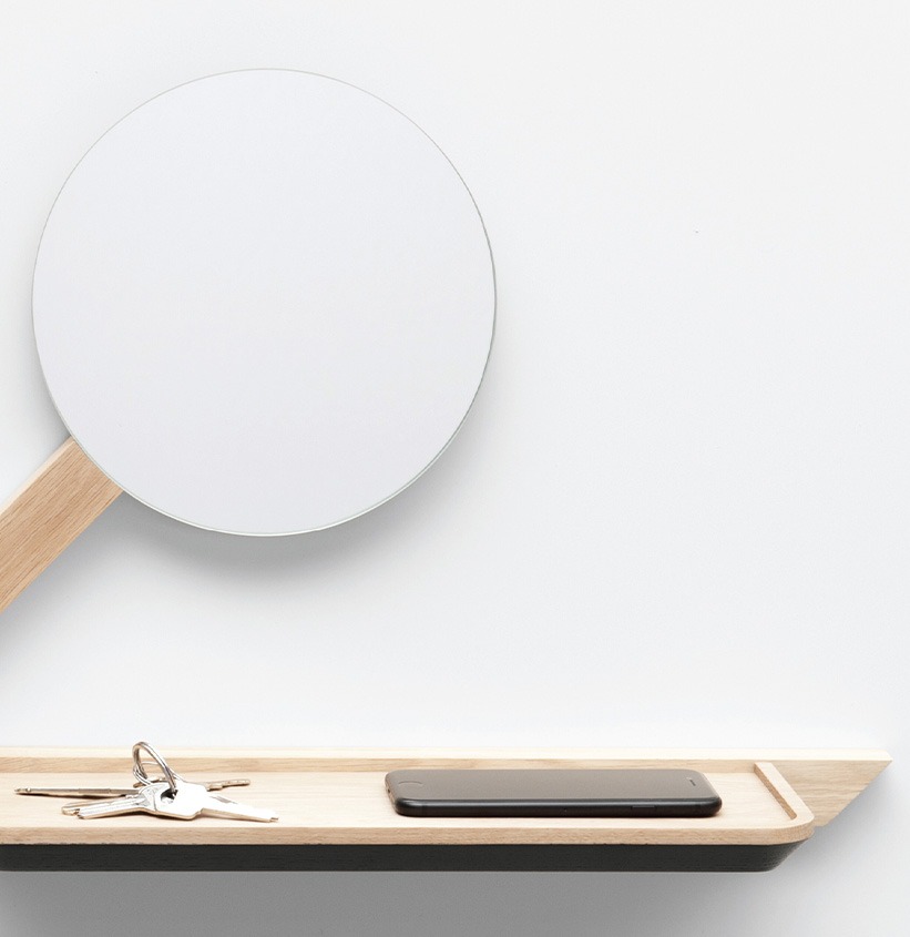 dernier coup d'oeil tablette vide poche. rangement mural