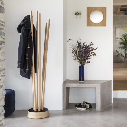 Porte-manteau design meuble entrée Spirale