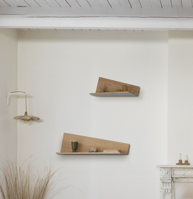 ambiance etagere pliage murale