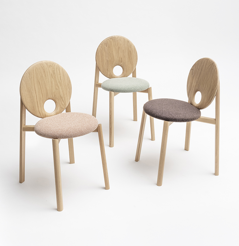 Chaise HELIO tapissée – Image 4
