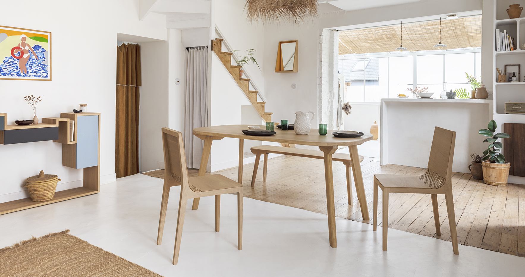 décorer un grand mur vide avec un tableau