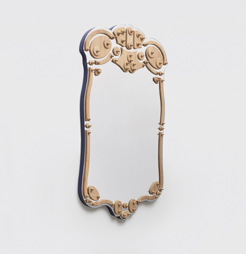 miroir d'exception en bois massif fabrication artisanale sewn mirror drugeot revelations